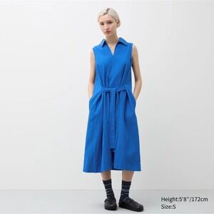 Uniqlo | Dresses | Sleeveless Gingham Midi Dress With Tiered Skirt |  Poshmark